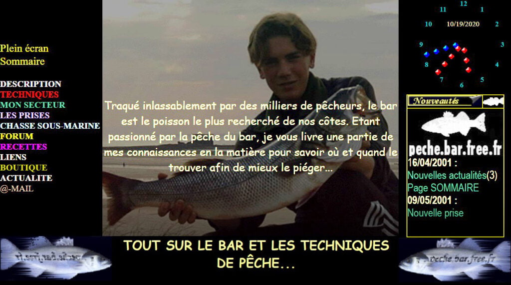 1er site internet sur la pêche du bar
