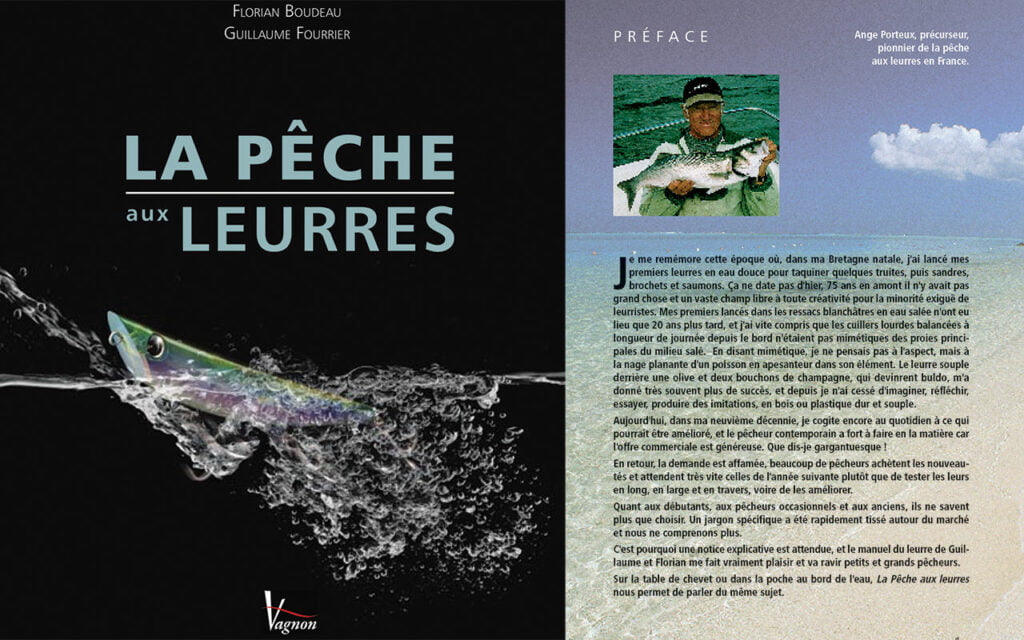 Livre La pêche aux leurres avec la préface d'Ange Porteux