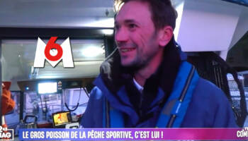 Guillaume Fourrier sur M6 lors d'une partie de pêche en mer
